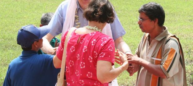 Jean Vanier accueilli pour l'Assemblée générale en Inde - 2008